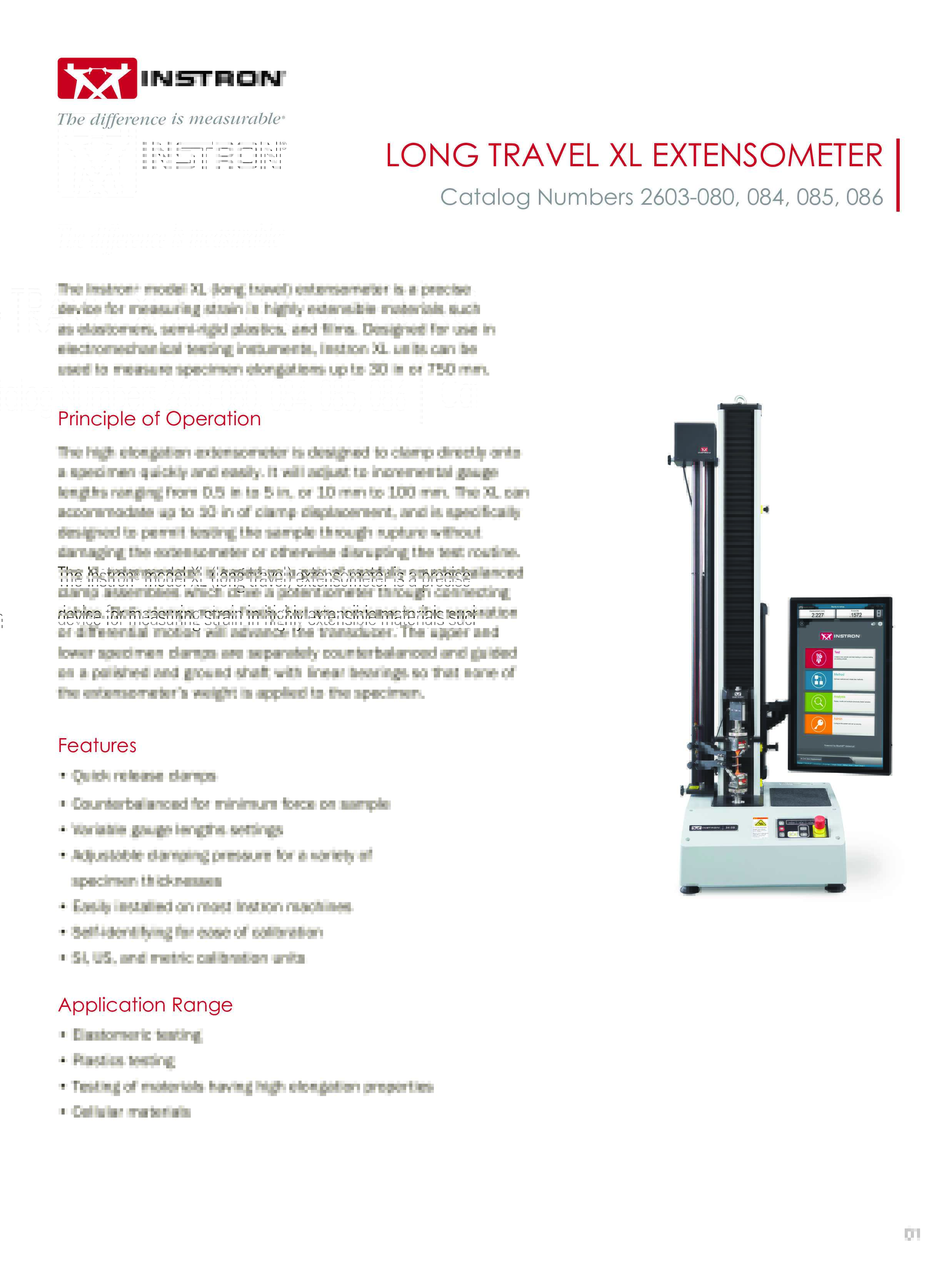 2603-080 Long Travel Extensometer