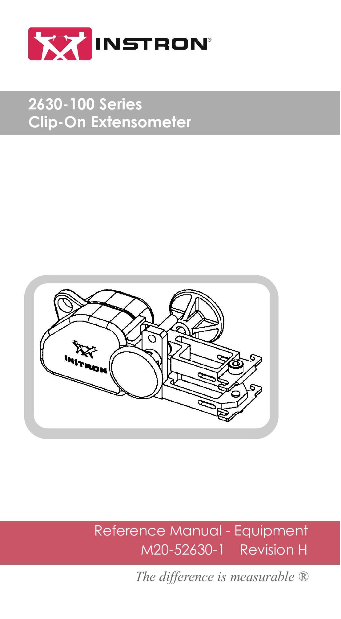 2630-100 Series Clip-On Extensometer – Reference Manual